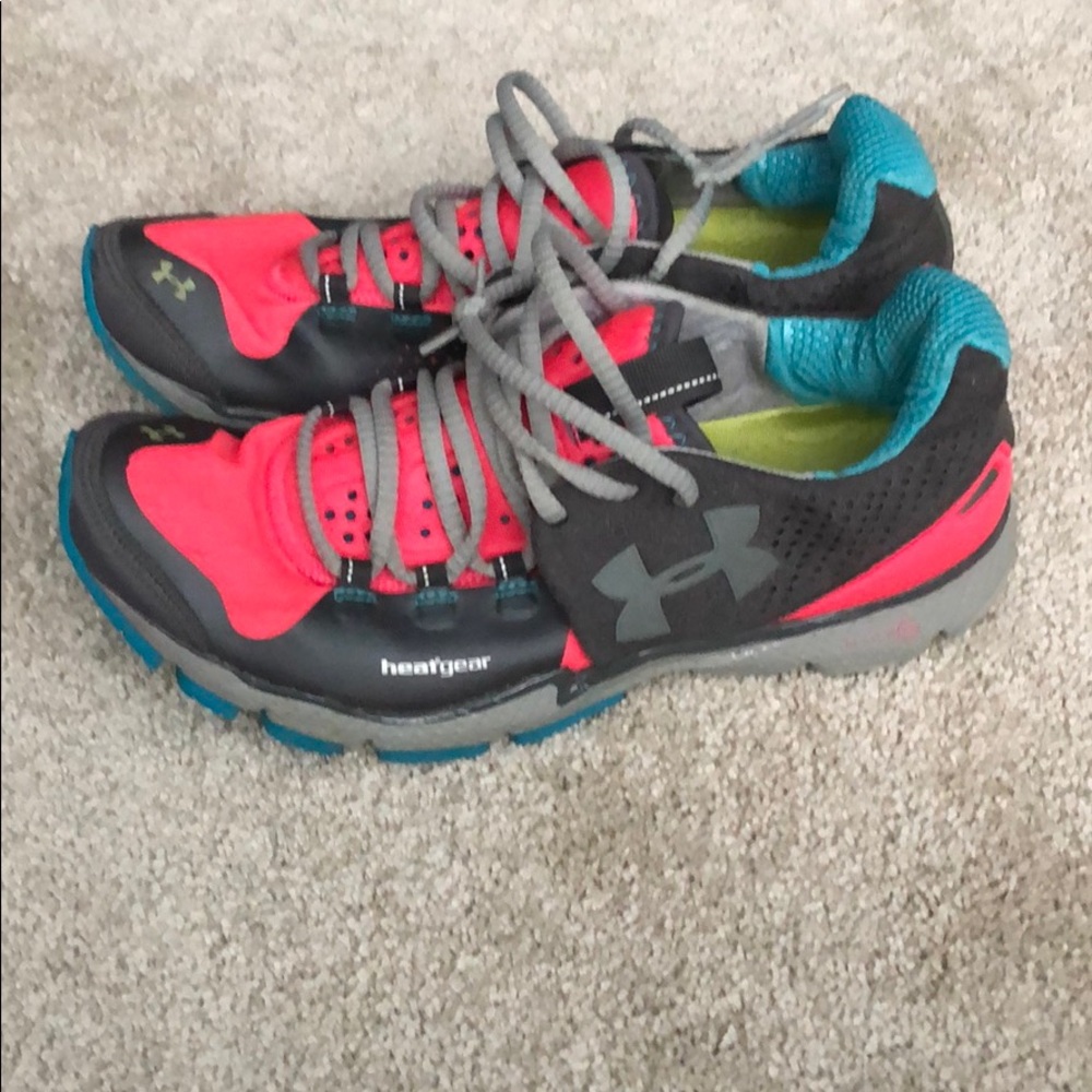 Pink Under Armour running shoes- size 7.5